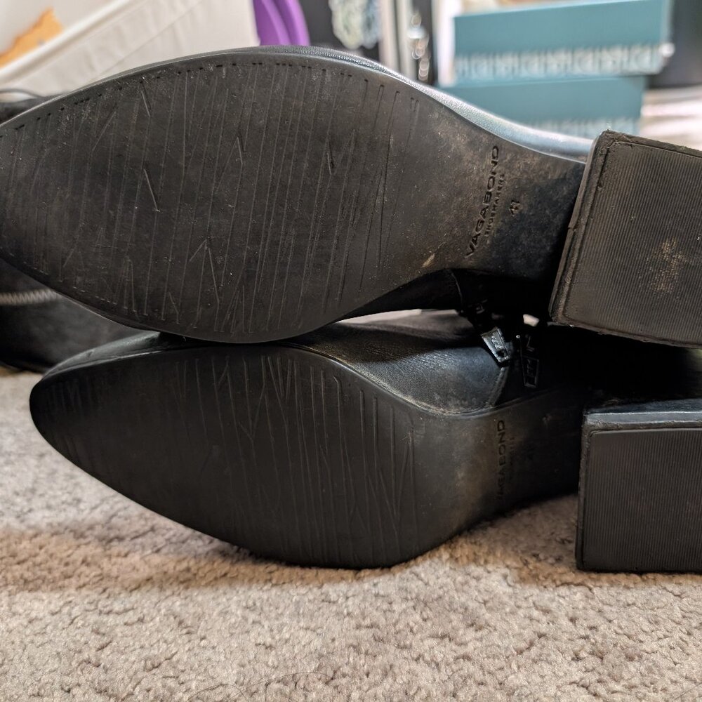 Vagabond Black Ankle Boots - Picture 3 of 7
